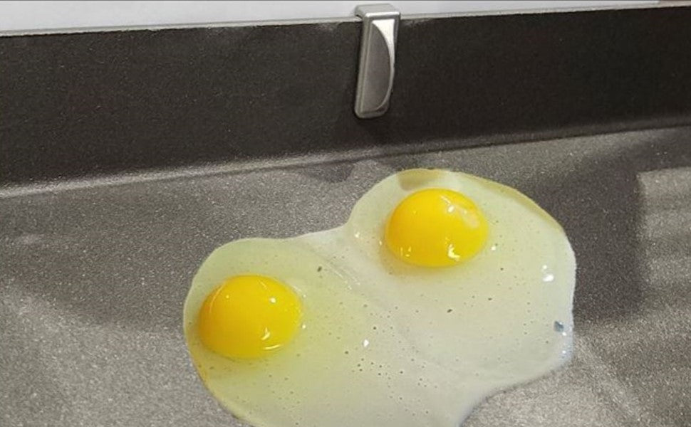 Egg Crack On Griddle for Blackstone